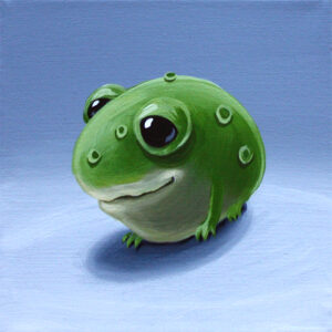 Frosch II, 12,5x12,5 cm